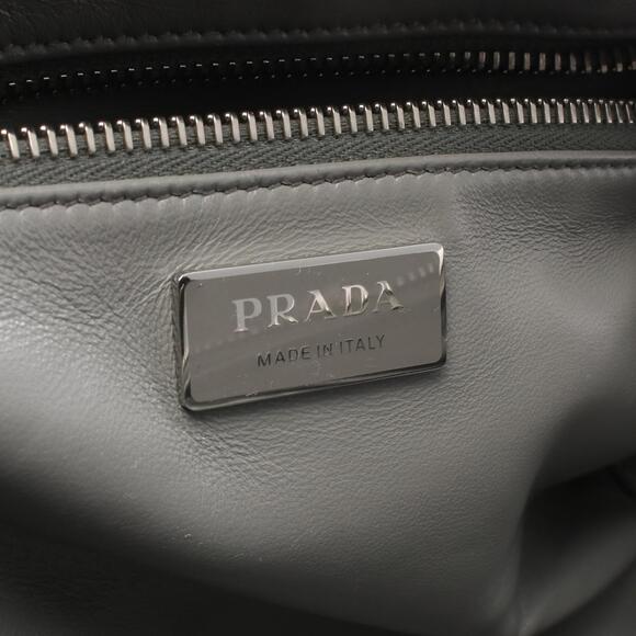 Prada Antique Nappa Leather Multi Pocket Top Handle Bag Slate Gray - Picture 4 of 9